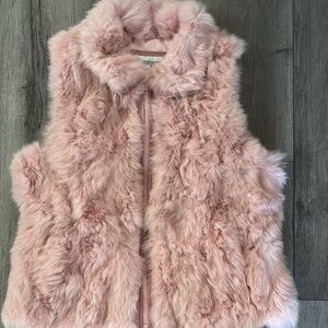 Pink Faux Fur Vest